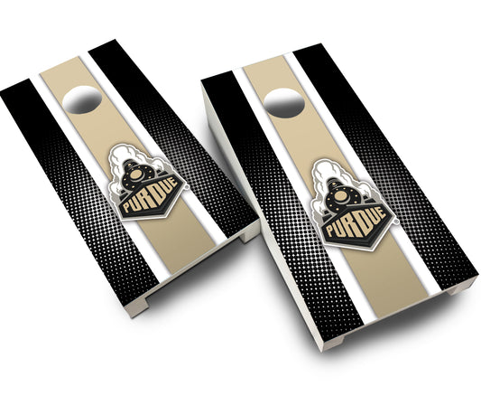 "Purdue Striped" Tabletop Cornhole Boards