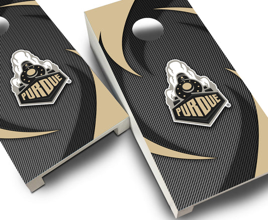 "Purdue Swoosh" Tabletop Cornhole Boards