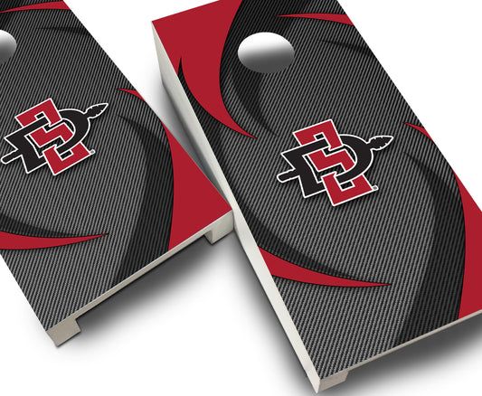 "San Diego State Swoosh" Tabletop Cornhole Boards