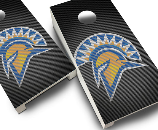 "San Jose State Slanted" Tabletop Cornhole Boards