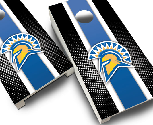 "San Jose State Striped" Tabletop Cornhole Boards