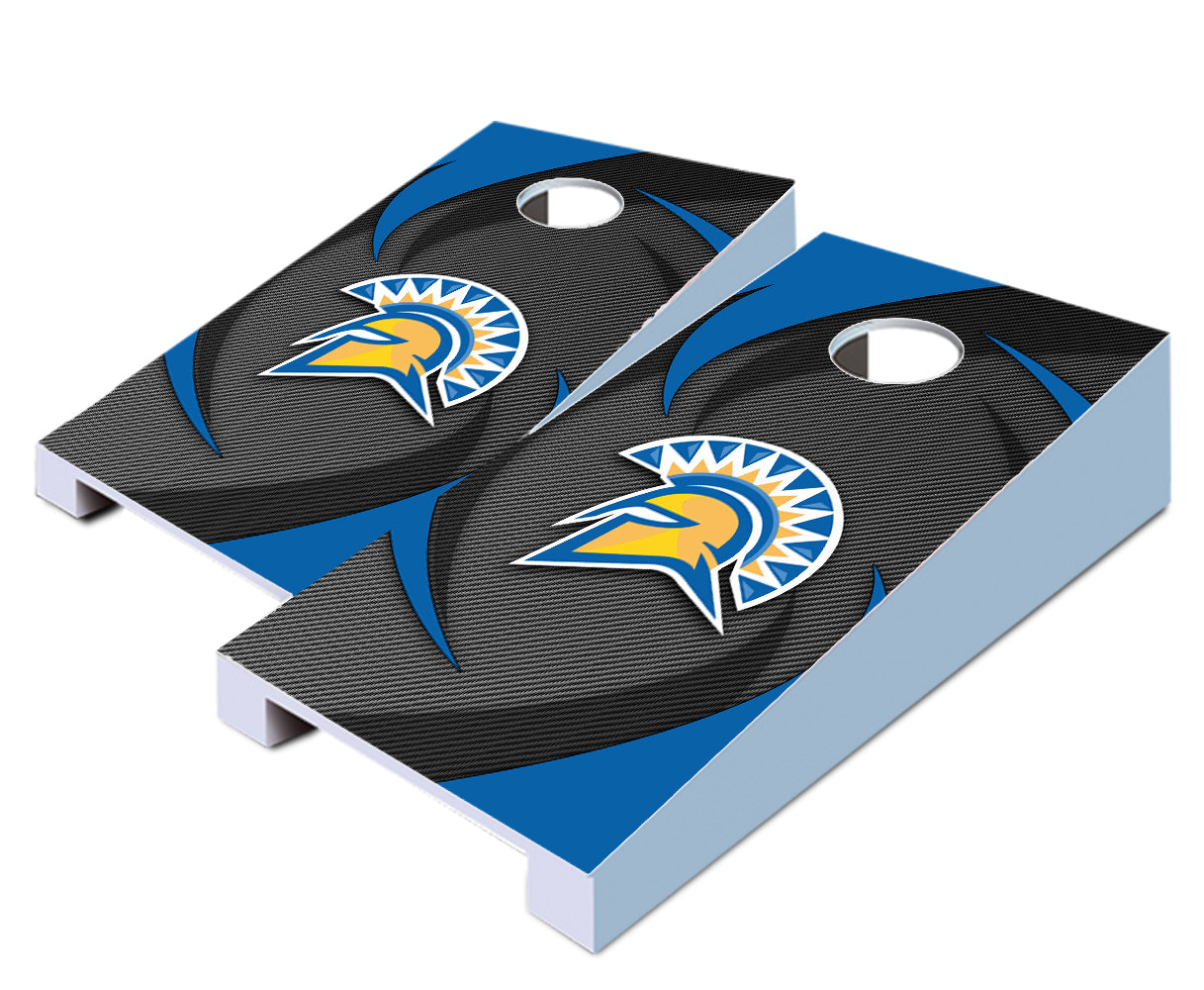 "San Jose State Swoosh" Tabletop Cornhole Boards