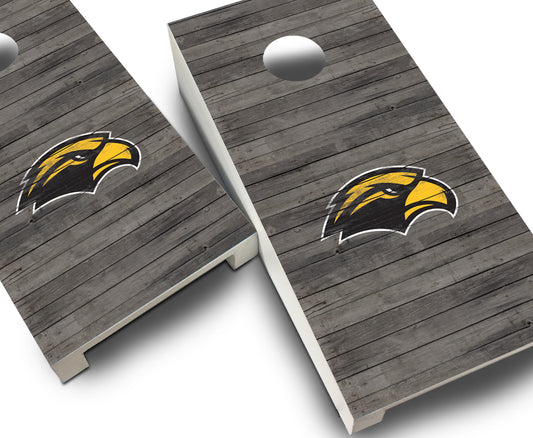 "Southern Miss Distressed" Tabletop Cornhole Boards