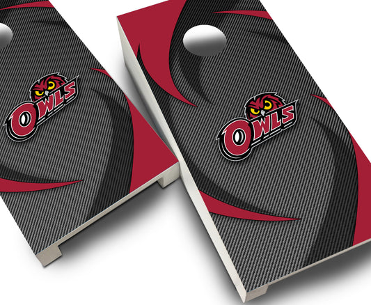 "Temple Swoosh" Tabletop Cornhole Boards