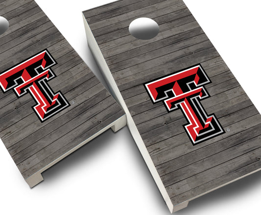 "Texas Tech Distressed" Tabletop Cornhole Boards