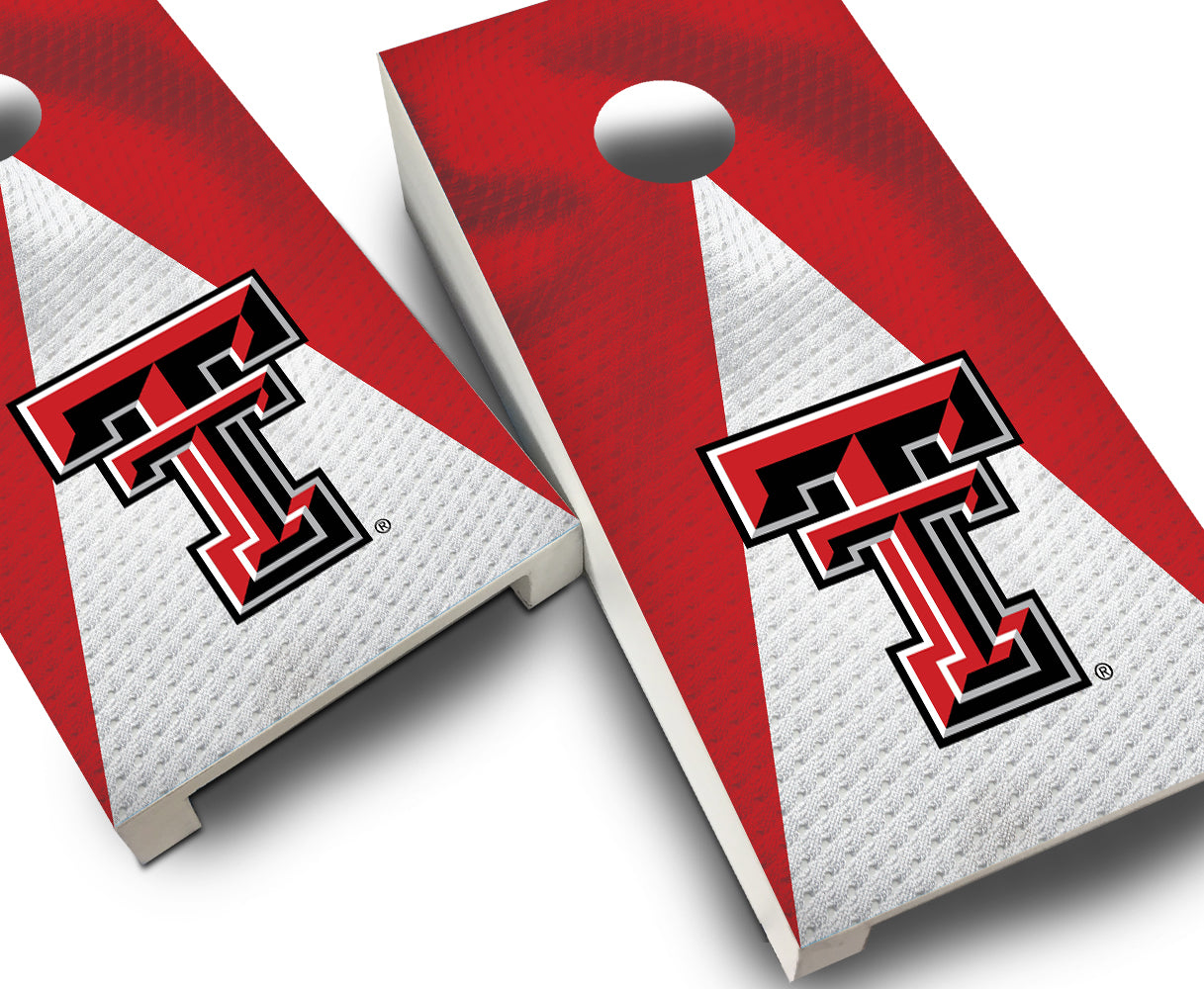 "Texas Tech Jersey" Tabletop Cornhole Boards