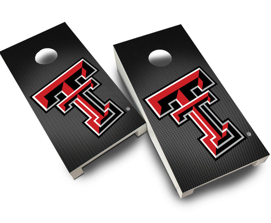 "Texas Tech Slanted" Tabletop Cornhole Boards