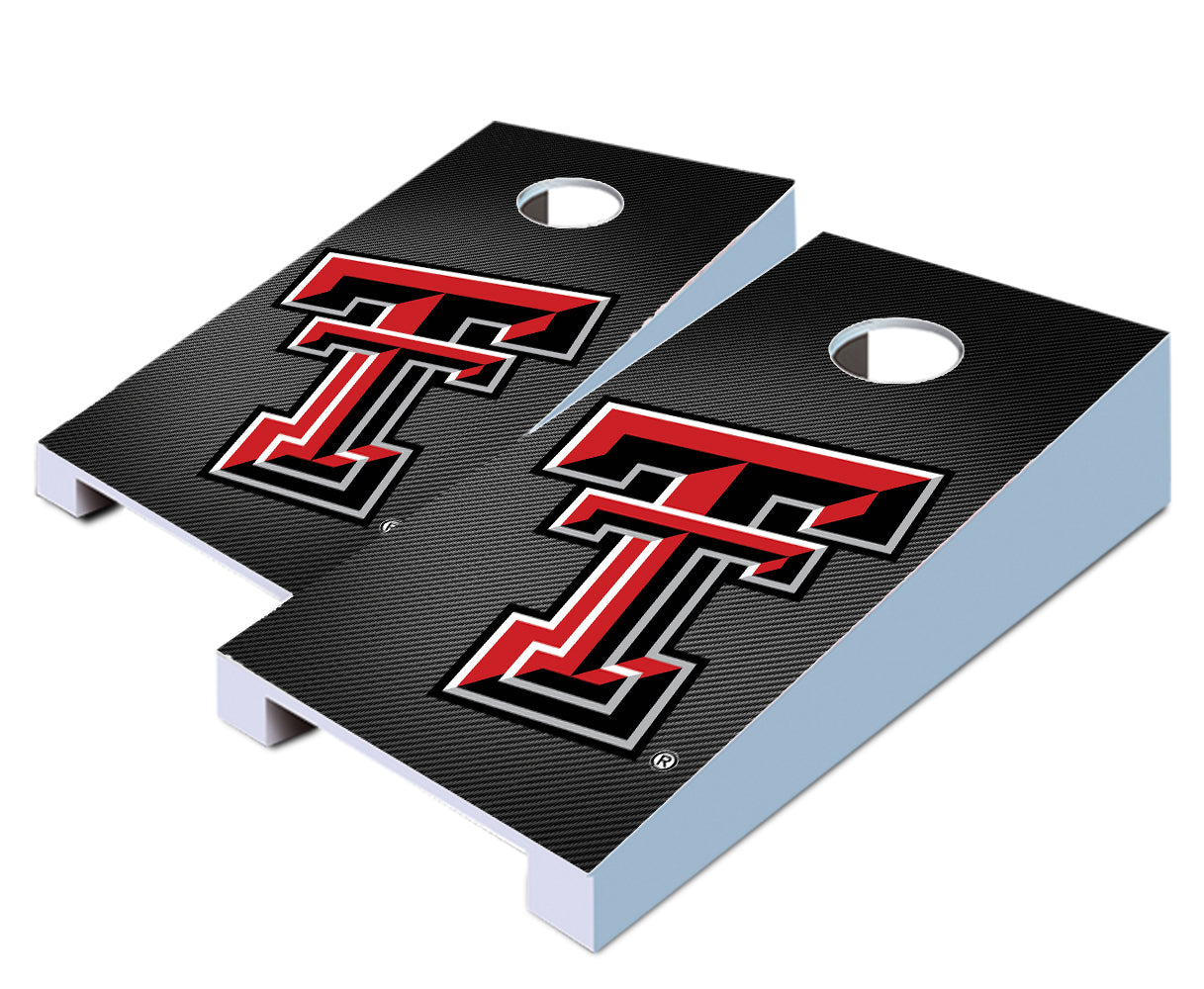 "Texas Tech Slanted" Tabletop Cornhole Boards