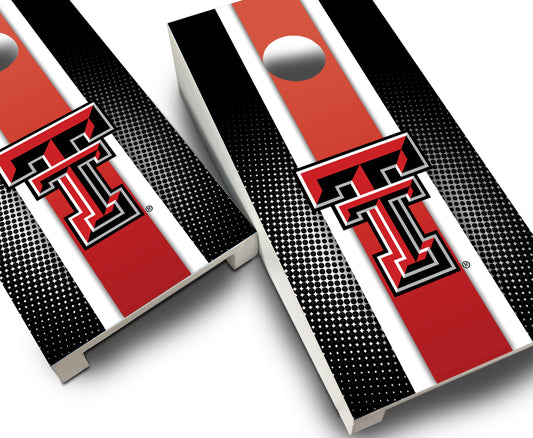 "Texas Tech Striped" Tabletop Cornhole Boards