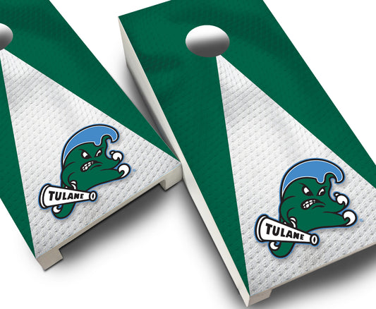 "Tulane Jersey" Tabletop Cornhole Boards