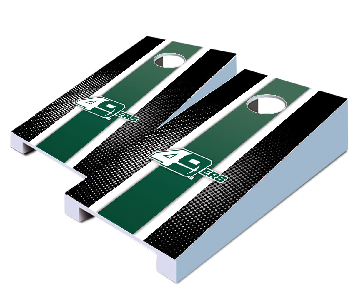 "UNC Charlotte Striped" Tabletop Cornhole Boards