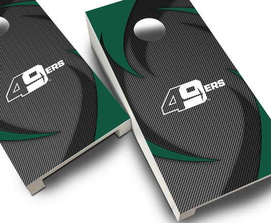 "UNC Charlotte Swoosh" Tabletop Cornhole Boards