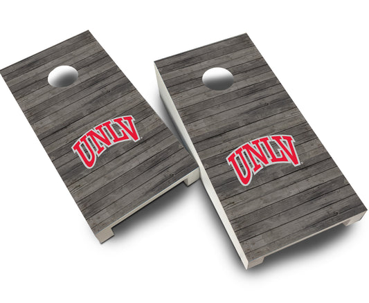 "UNLV Distressed" Tabletop Cornhole Boards