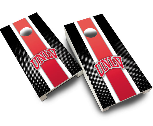 "UNLV Striped" Tabletop Cornhole Boards