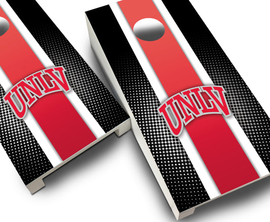 "UNLV Striped" Tabletop Cornhole Boards