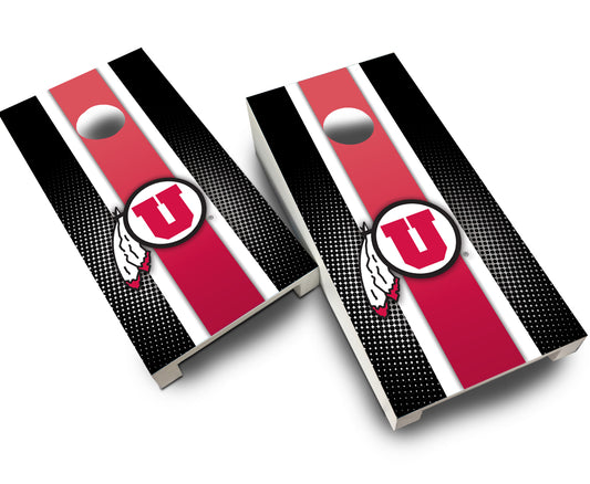 "Utah Striped" Tabletop Cornhole Boards