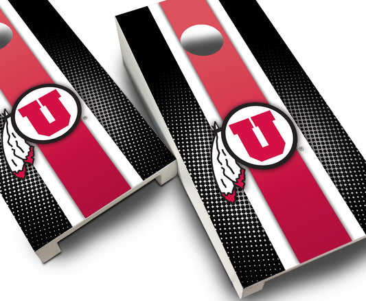 "Utah Striped" Tabletop Cornhole Boards