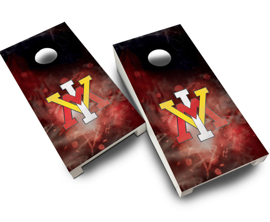 "VMI Smoke" Tabletop Cornhole Boards