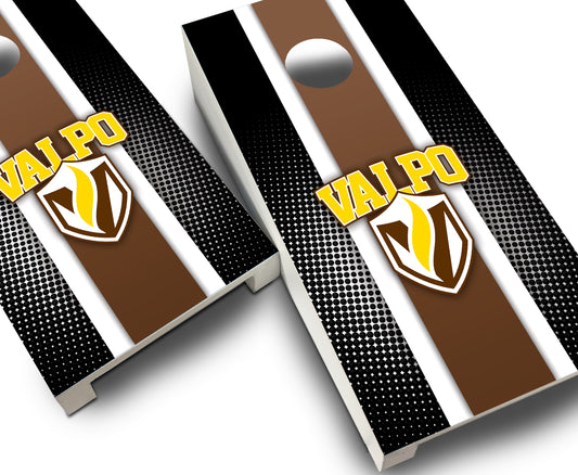 "Valparaiso Striped" Tabletop Cornhole Boards