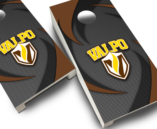 "Valparaiso Swoosh" Tabletop Cornhole Boards