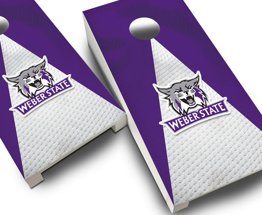 "Weber State Jersey" Tabletop Cornhole Boards