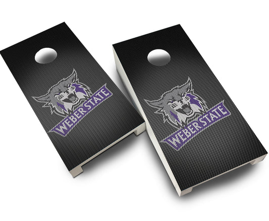 "Weber State Slanted" Tabletop Cornhole Boards