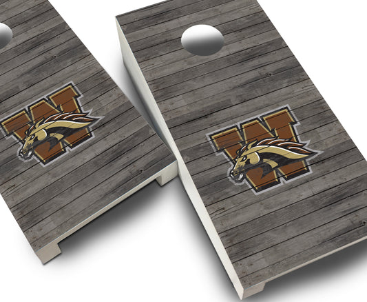 "Western Michigan Distressed" Tabletop Cornhole Boards