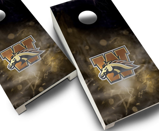 "Western Michigan Smoke" Tabletop Cornhole Boards