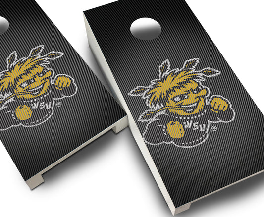 "Wichita State Slanted" Tabletop Cornhole Boards