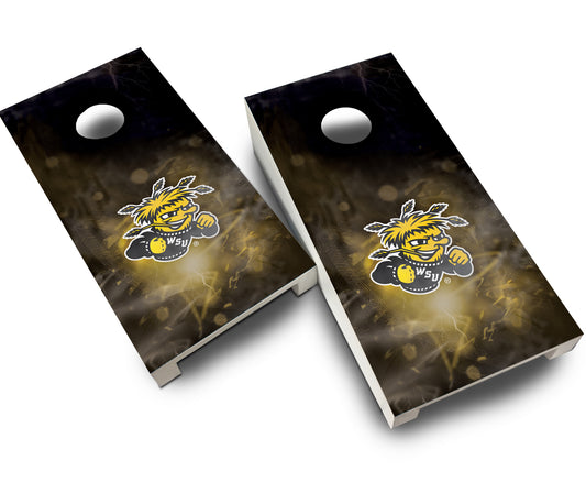 "Wichita State Smoke" Tabletop Cornhole Boards