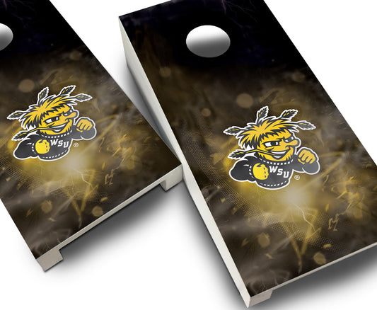 "Wichita State Smoke" Tabletop Cornhole Boards