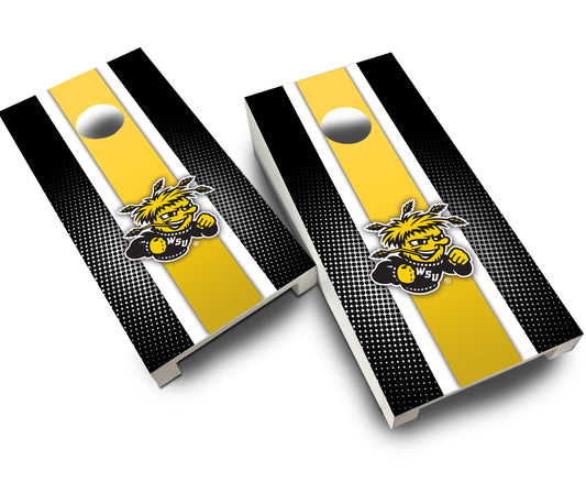 "Wichita State Striped" Tabletop Cornhole Boards