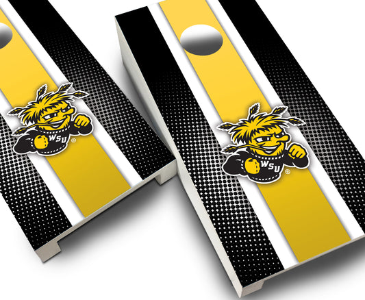 "Wichita State Striped" Tabletop Cornhole Boards