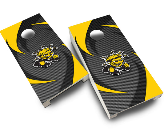 "Wichita State Swoosh" Tabletop Cornhole Boards