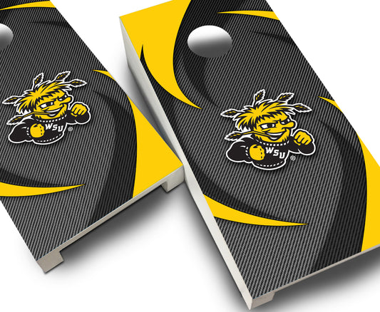 "Wichita State Swoosh" Tabletop Cornhole Boards