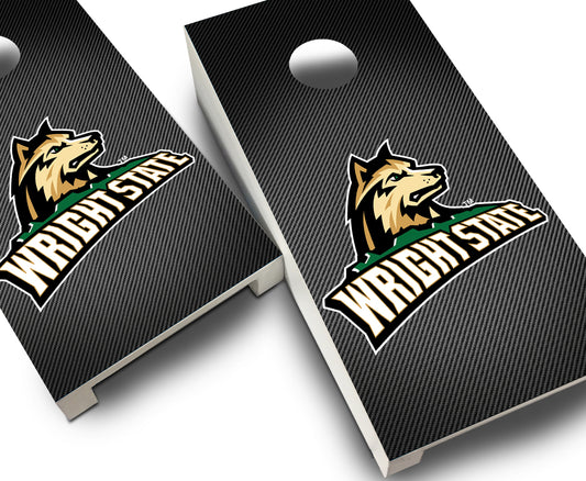 "Wright State Slanted" Tabletop Cornhole Boards