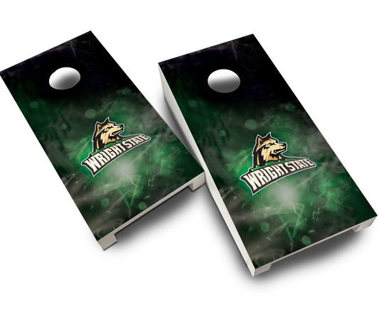 "Wright State Smoke" Tabletop Cornhole Boards