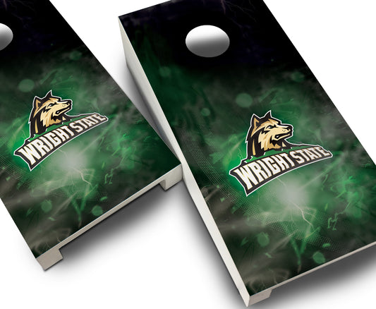 "Wright State Smoke" Tabletop Cornhole Boards