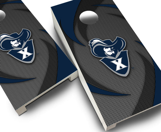 "Xavier Swoosh" Tabletop Cornhole Boards