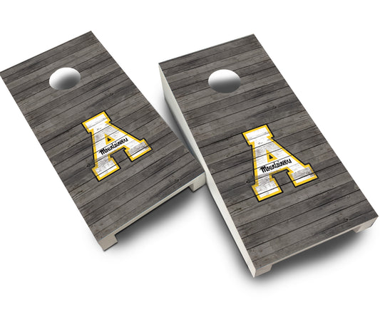 "App State Distressed" Tabletop Cornhole Boards