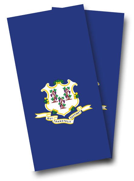 "Connecticut Flag" Cornhole Wrap