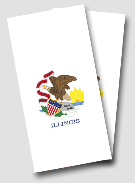 "Illinois Flag" Cornhole Wrap