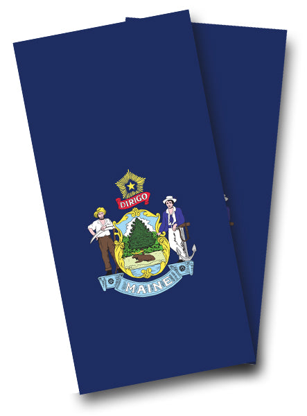 "Maine Flag" Cornhole Wrap