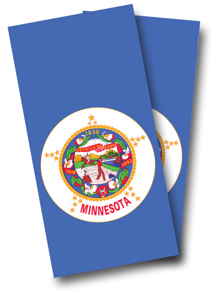 "Minnesota Flag" Cornhole Wrap