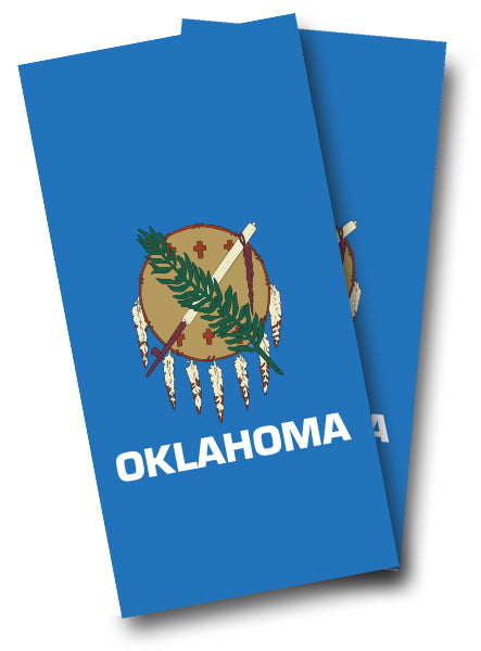 "Oklahoma Flag" Cornhole Wrap