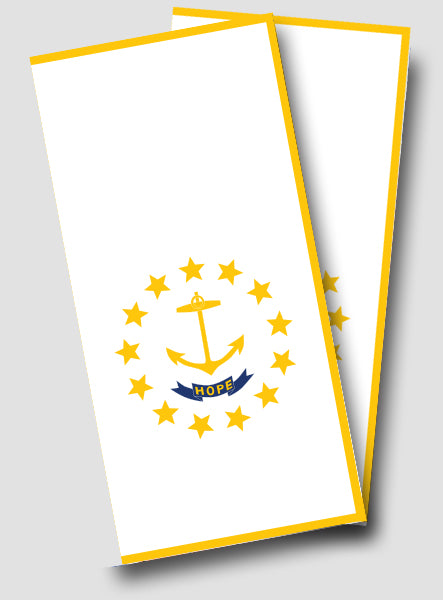 "Rhode Island Flag" Cornhole Wrap