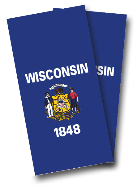 "Wisconsin Flag" Cornhole Wrap