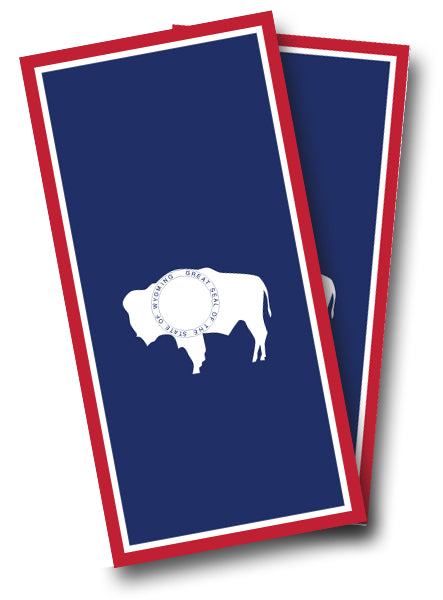 "Wyoming Flag" Cornhole Wrap