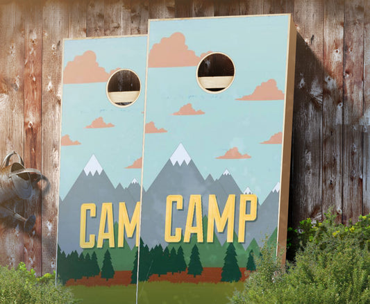 "Camp Theme" Cornhole Boards