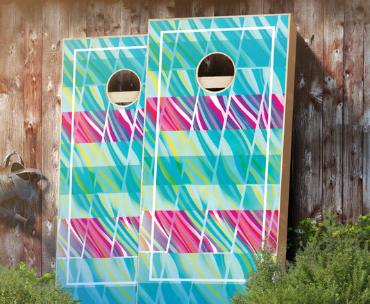 "Cool Wave" Cornhole Boards